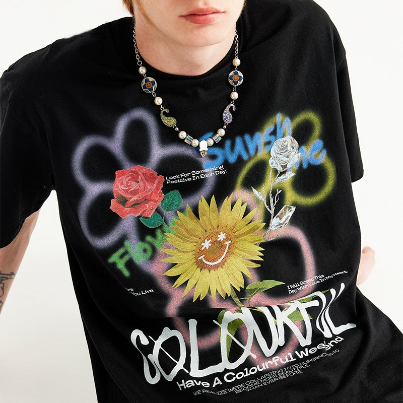 Graffiti Sunflower T-Shirt