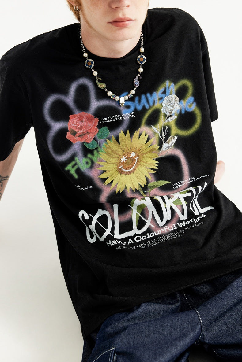 Graffiti Sunflower T-Shirt