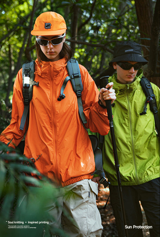 2023 Spring and summer skin clothing outdoor sports hooded coat