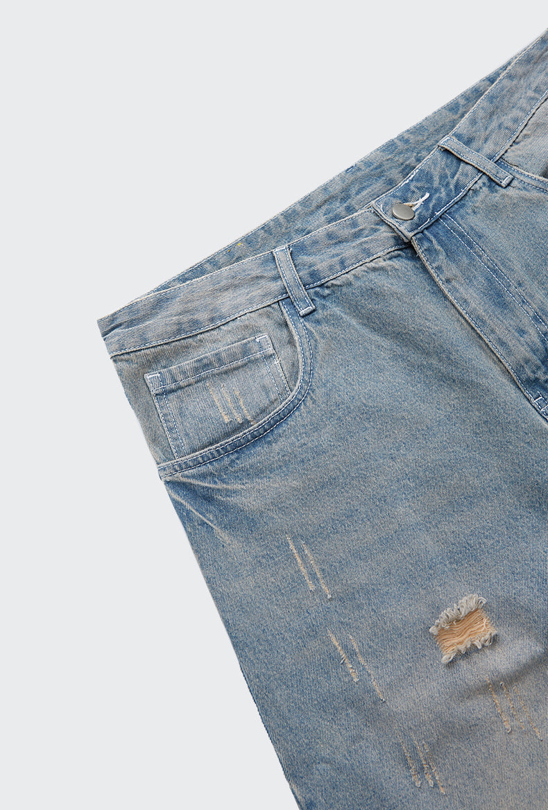 Europe and the United States retro street men's jeans