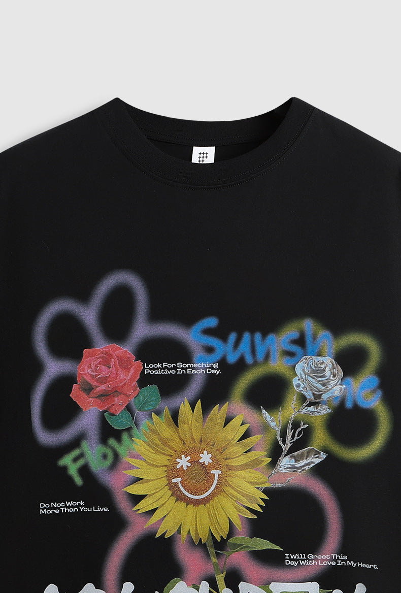 Graffiti Sunflower T-Shirt