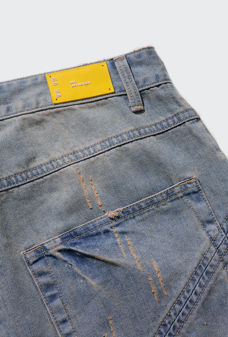 Europe and the United States retro street men's jeans