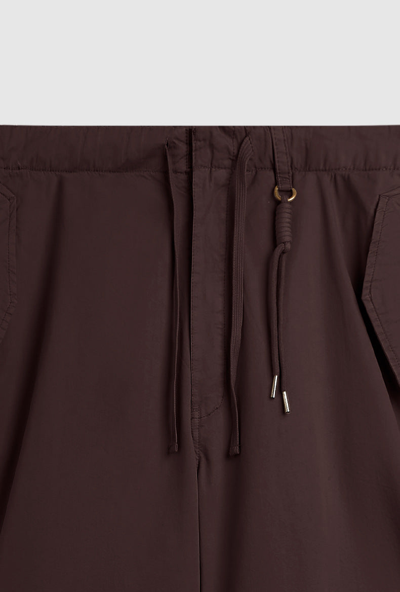 Washed Wide Leg Paratrooper Pants