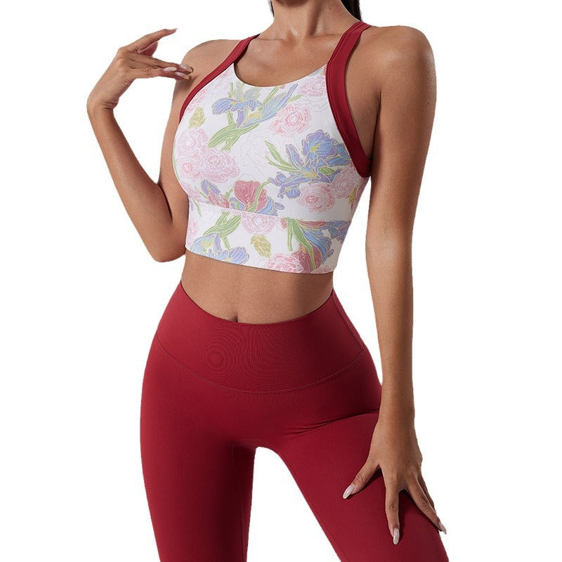 One-piece fitness yoga tank top