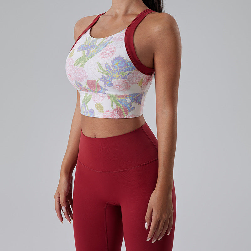 One-piece fitness yoga tank top