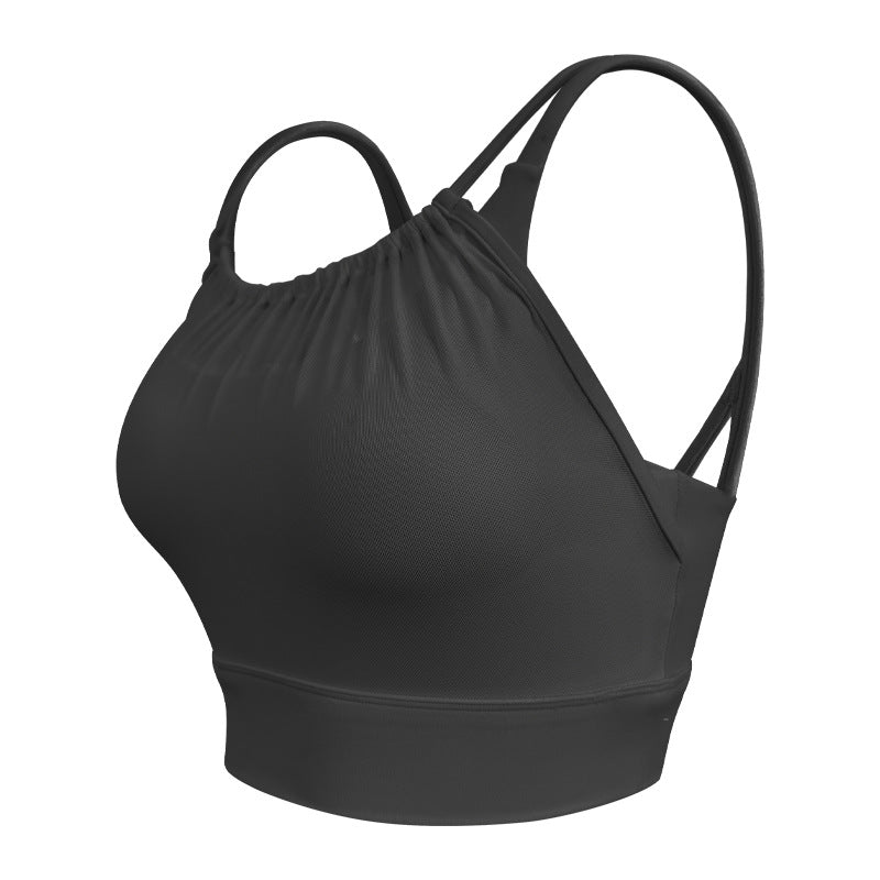 Breathable mesh camisole sports bra